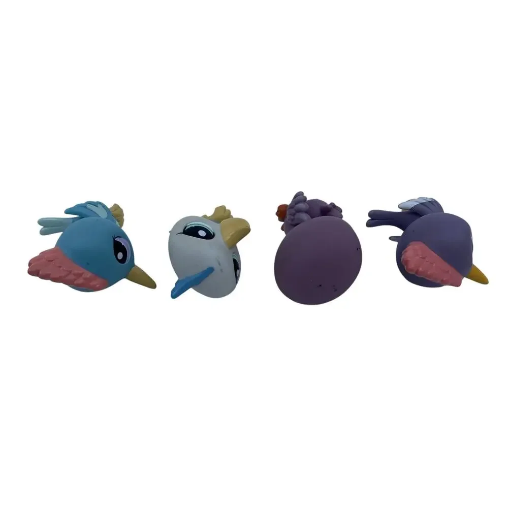 Littlest Pet Shop Bird Lot of 4 Figures Woodpecker, Swan, Pelican